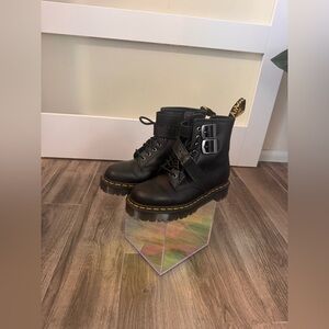Dr. Martens Black Boots with Buckles (Adults)